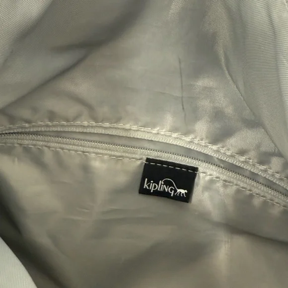 Kipling Eleva Convertible Tote Crossbody Black Nylon Bag w/  Monkey Charm - Picture 8 of 13